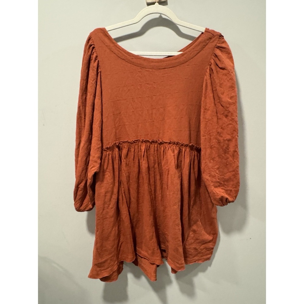Free‎ People Beach Romper Medium Orange Beyond Obsessed Boho Festival Coastal